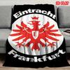 1pz Coperta in Flanella con Stampa Eintracht Frankfurt, Alta Qualità, Confortevole per Tutte le Stagioni, Decorazione per la Casa, Calore e Comfort