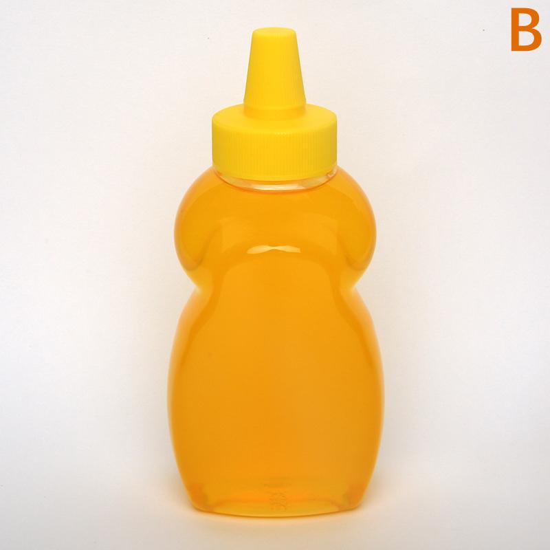

290ml Honey Bottles Bottle Squeeze Dispenser Packaging Salad Dressing Jar Mini Jam Clear Containers Empty Ketchup Syrup Sauce