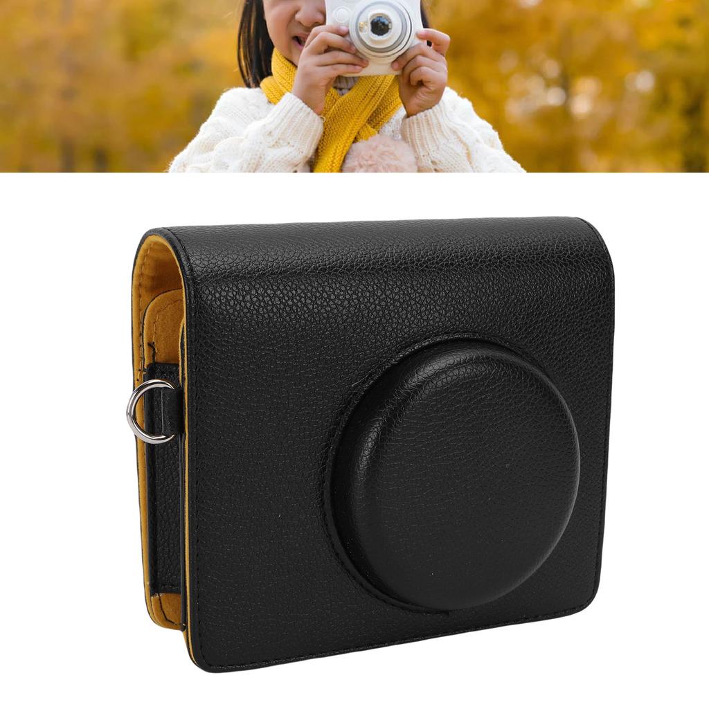 PU Leather Case Fit for MS300 2 In 1 Camera and Photo Printer Camera Ive Bag with Shoulder Strap