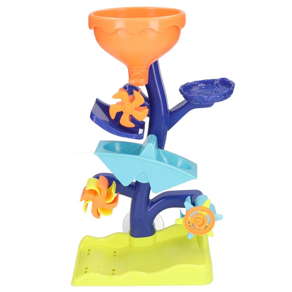 Drehendes Wasserrad Badespielzeug für Kleinkinder Langlebiges Umweltfreundliches Wannen-Spielzeug Mit Starken Saugnäpfen Pädagogischer Spaß Spritzfreies Design