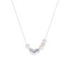 Elegant S925 Silver Pearl Heart Necklace - Versatile & Creative Choker for Women