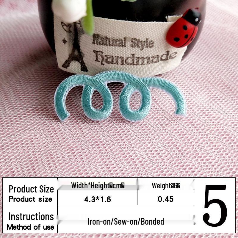 In Stock: Cute Mini Star Embroidery Patch for Clothing Decoration