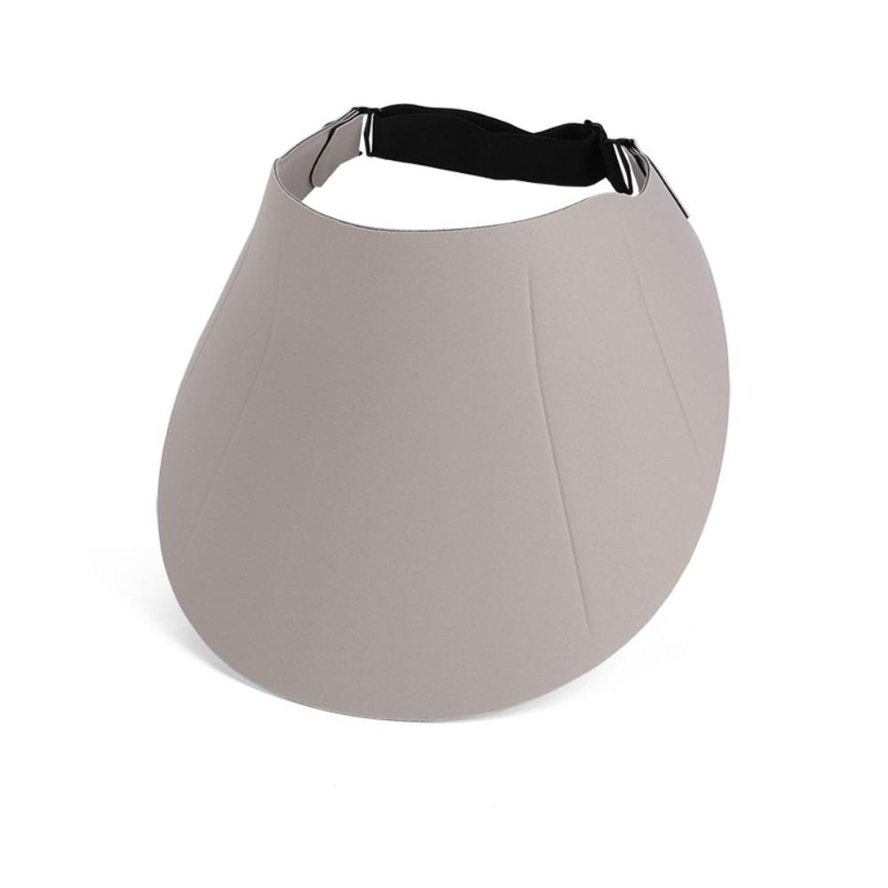 Simple Foldable Traceless Sun Hat UV Protection Empty Top Seamless Visor Cap Adjustable Large Brim Women Sun Hat Holiday