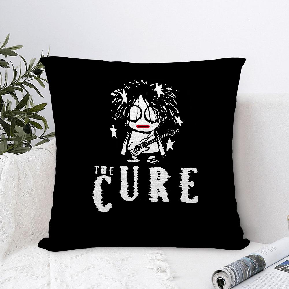 Vintage The C-Cure Rock Band Pillow Case Plush Fabric Soft Pillowcase Double Sided Print Sofa Cushion Cover Throw Pillow Cover