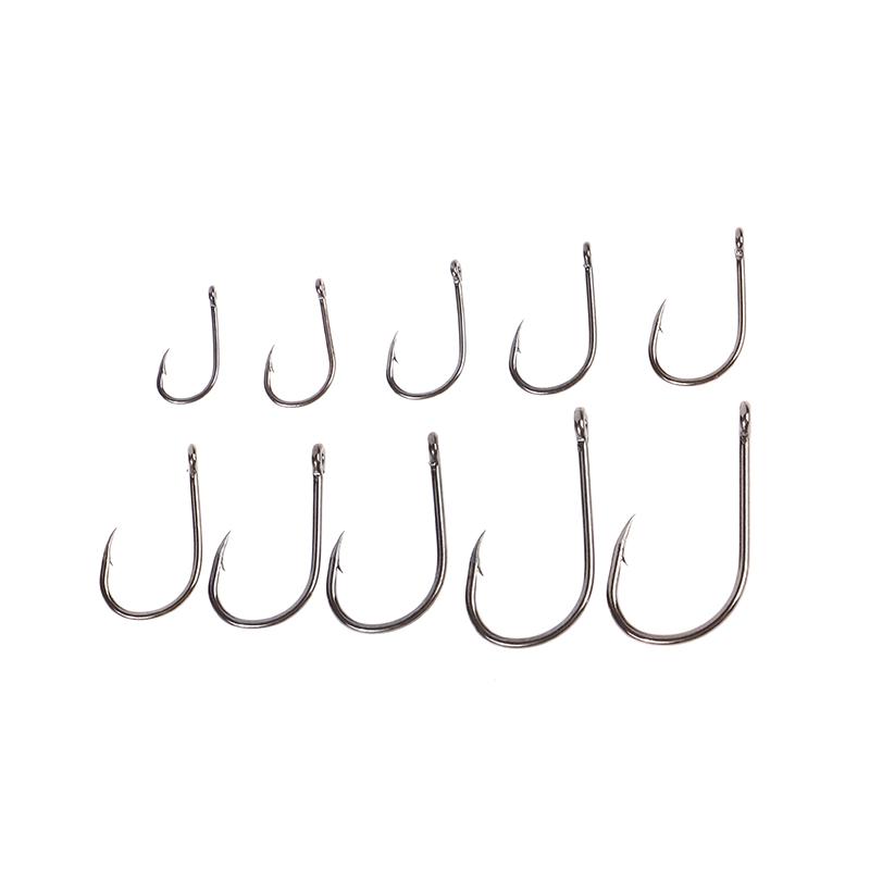 100-500 ks Sada rybářských háčků z vysoce uhlíkové oceli Ostré Odolné S protihrotem Rybářský háček Vybavení pro rybolov na kamenech Nářadí Příslušenství