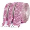 1/5/10Yards Self Adhesive Rhinestone Ribbon Bling Crystal Diamond Ribbon Roll Wrap Glittering Rhinestones Sticker for Decoration