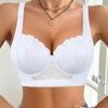 Roter floraler Spitzen-Balkonett-BH mit breiten Trägern und Bügeln Push-Up-Bralette für den täglichen Gebrauch