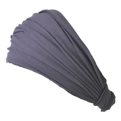 CHARM Hairband Turban and for Face and Training Hairband Bandana Hair Turban (Men's Women's) Sports, Washing, (Large/Dark Gray/Unisex)