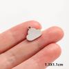 6pcs Fashion Pendant Alien Spaceship Moon Stainless Steel Charms For Jewelry Making Bag Kychain Charm DIY Necklace Earrings Bulk