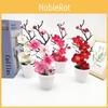 Plastic Realistic Prunus Mume Plant Bonsai Living Room And Decorations Office