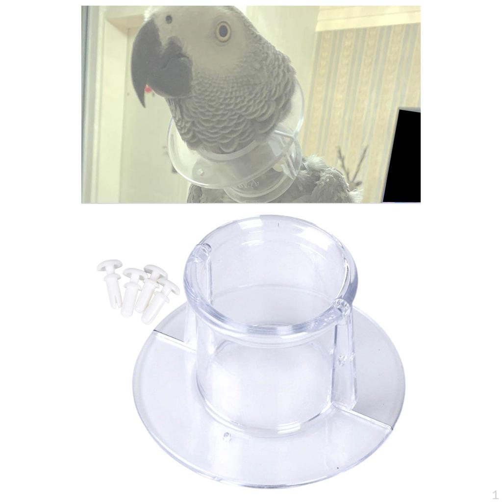 Bird Parrot Protection Bead, Anti-Grab Feather, for Wound , Safety, Practical Neck Cover, Protective