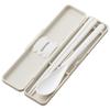 Skater Chopstick Spoon Combination Set 18cm Antibacterial Treated Lunch Box for Adults Comes with Silicone Cushion and Doesn't Make a Sound Made In Ja