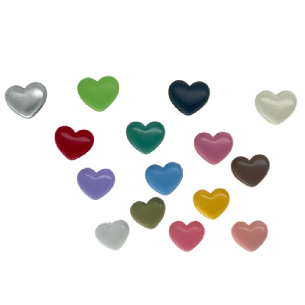 30 Teile/los 18/20mm Bunte hohe footed glänzend liebe spray lackiert kunststoff tasten kinder jacken pullover dekorative tasten