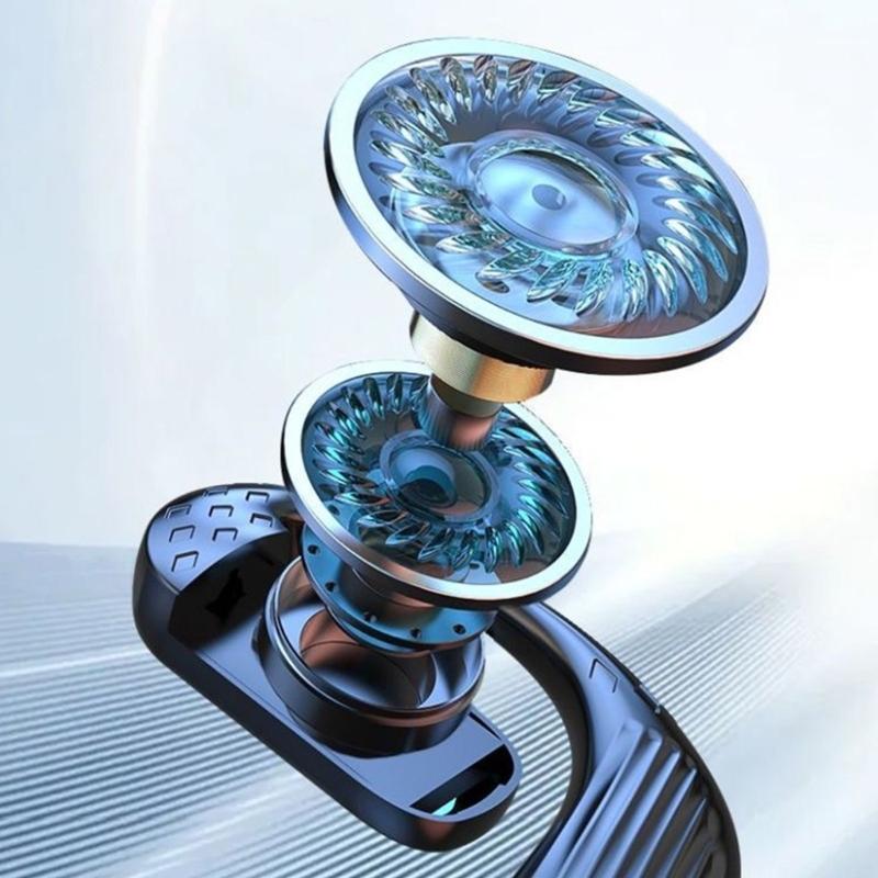 Single Ear Earpiece Wireless Business Headphones Earbuds Bluetooth-compatible Earphone Over Ear Buds Noise Reduction