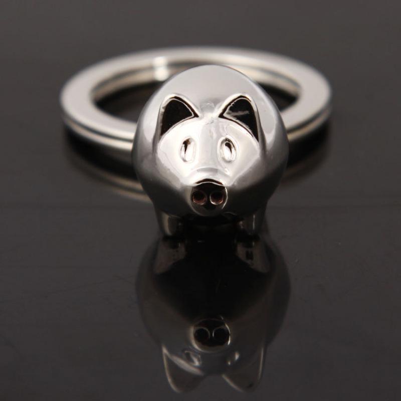 Personalized Boutique Mini Pig Keychain: Creative Small Gift & Engravable