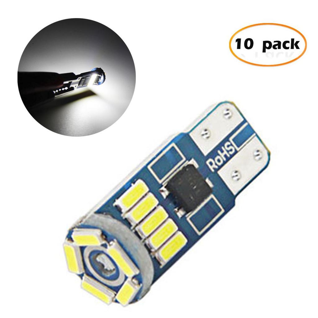 

10PCS T10 4014 15SMD LED Автомобиль Festoon Купол Интерьер Карта Чтение света Bulb Белый
