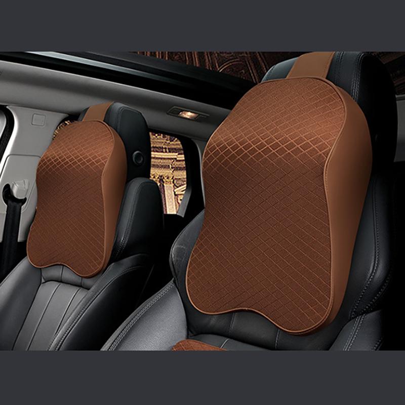 Auto Nackenkissen Kopfstütze Lendenwirbelstütze 3D Memory-Schaum Sitzstütze für Reise Nackenstütze Atmungsaktives Autositz Nackenschutz Kissen