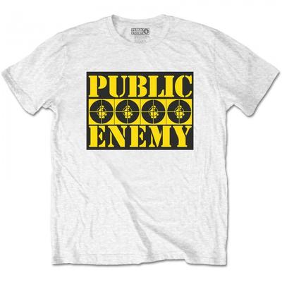 Public Enemy Unisex Yetişkin Logosu Pamuklu Tişört