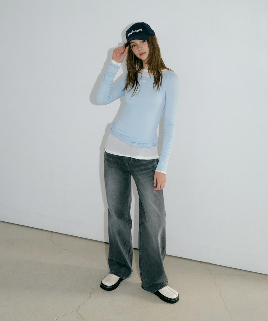 AUTHENTI Low-Rise Wide Pants_Black