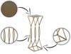 Modern Flower Stand Gold 75 Cm