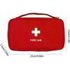 Medicine Bag Travel First Aid Kit Bag, First Aid Kit Emergency Portable Travel Outdoor Camp Survival Medical Bag Built In Pockets And Compartment (Red