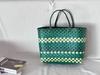 M Home, Large Capacity Hand-woven Vegetable Basket Open Shopping Bag Daily Versatile Commuter Women's Shoulder Handbag