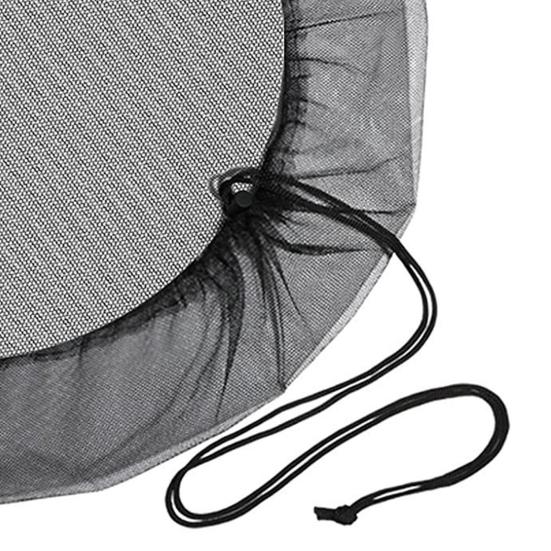 45659 Pcs Outdoor Barrel Mesh Cover Drawstring Closure Water Collection Bucket Protective Guard Preventing Leaves Debris And Small