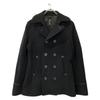 WJK Black 1822 WI77h Melton Wool Peacoat Coat M blackUsed