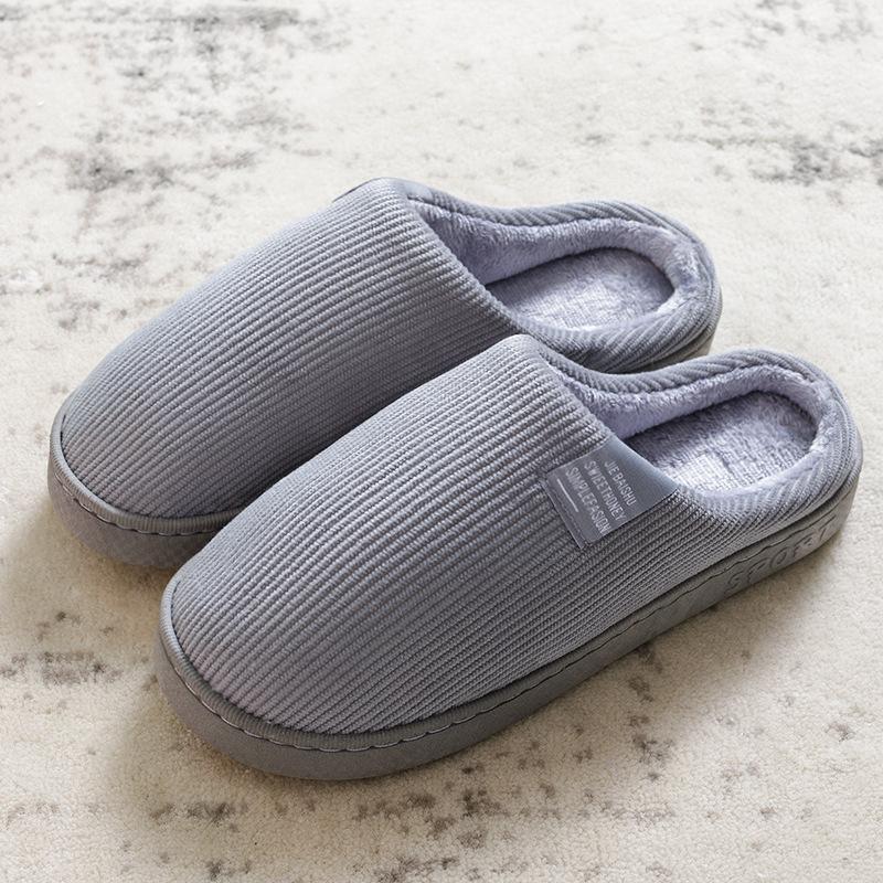 Autumn and Winter Cotton Slippers Thickened Warm Plush Slippers Office Cotton Mop