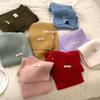 Soft Wool Blend Knit Scarf Women Winter Warm Solid Color Long Plain Shawl Fashionable Everyday Accessory