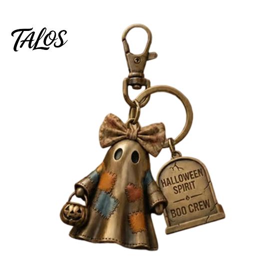 Festive Halloween Keyring 1/2Pcs Spirit Boo Crew Ghost Keychain, Spooky Accessory for Keys Seasonal Keychain Charm Bags Lanyards, Perfect Gift Lovers