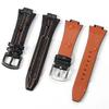 15x27mm Genuine Leather Watchband for Seiko SNL021P1 SNL017P1 SNA595P2 SNL029P2 Waterproof Wristband Replacement Bracelet Belt