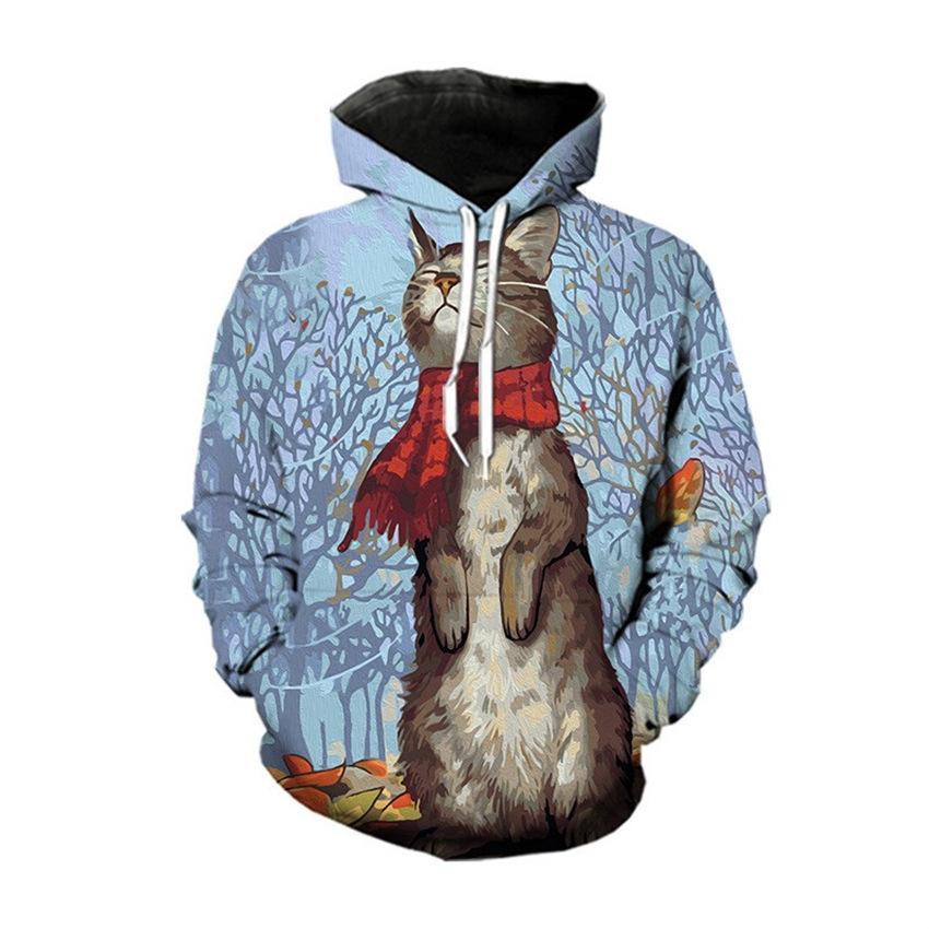 Christmas Snowman Sweatshirt Men's Hoodie Spring and Autumn 3D Printed Hoodie Fashion Sweatshirt