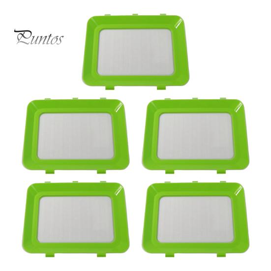 

5 шт. креативных подносов для хранения продуктов, складные подносы для хранения продуктов с эластичной крышкой, сохраняют свежесть продуктов, многоцелевой контейнер для хранения продуктов 5pcs зелёный