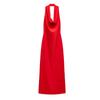 Fall and Winter New Women's Clothing Fashion Style Hanging Collar Open Back Sleeveless Long Midi Skirt Dress 9247782