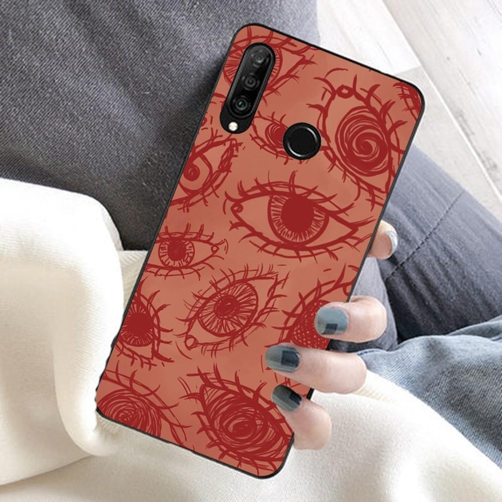Spooky Scary Red Eye Pattern Phone Case For Huawei Honor 10 Lite 9 20 7A 9X 30 50 60 70 Pro Plus Soft Silicone Cover