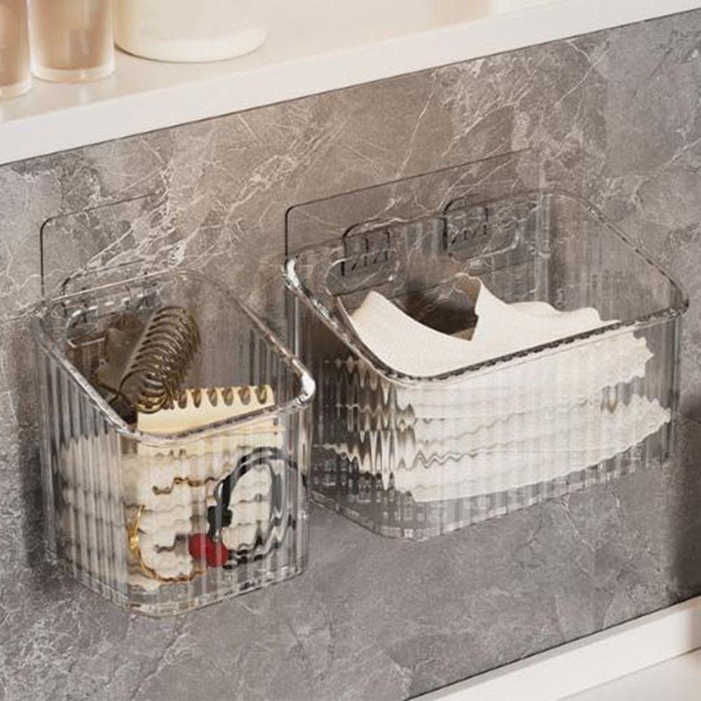 Transparent Ginger Garlic Storage Baskets Plastic Kitchen Storage Rack  for Home