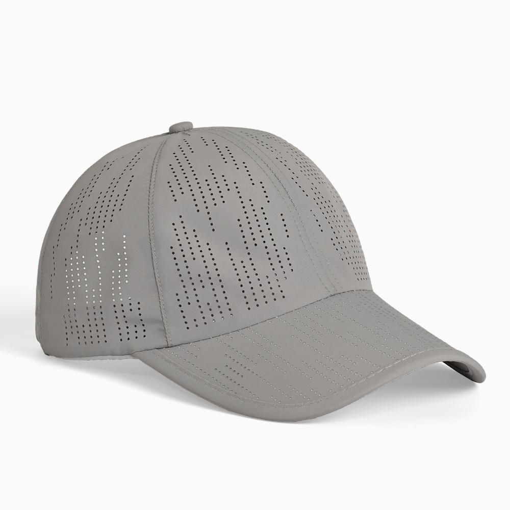 Summer lightweight moisture-wicking solid-color vertical-striped breathable mesh multi-purpose travel sun hat baseball cap