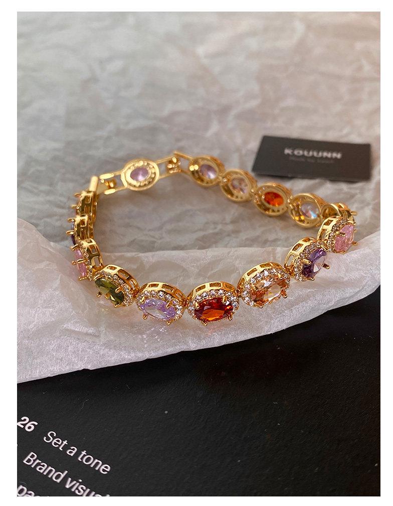 Zircon Oval Buckle Bracelet - Exquisite Niche Design, Light Luxury Jewelry