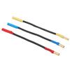 3Pcs 4mm Banana Plug Extension Cable 13cm Length Heat Resistant Banana Plugs Connector Extension Cable Wire for Boats