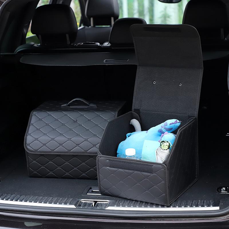 Organizér kufru do auta Velkokapacitní automatické víceúčelové nářadí Úložný vak Úložný prostor Úklidové kožené skládání Pro nouzový úložný box