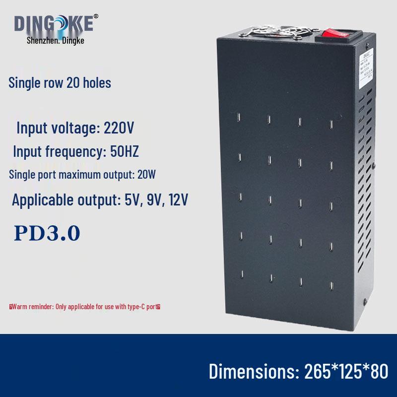 USB Multi-Port Charger: 10-100 Port Station with PD/QC3.0 Fast Charging - Charger King