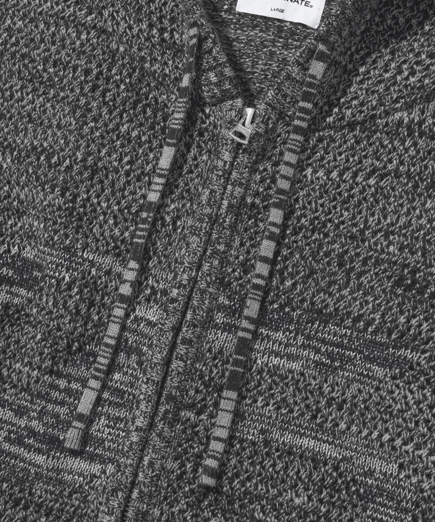 FILLUMINATE Symbol Mesh Knit Zip-Up - Black