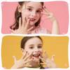 24pcs Kids' Cute Red Cherry/Rabbit/Carrot Press On Nails Cartoon Short Square Fake Nails Reusable Nails Decor with Glue & File