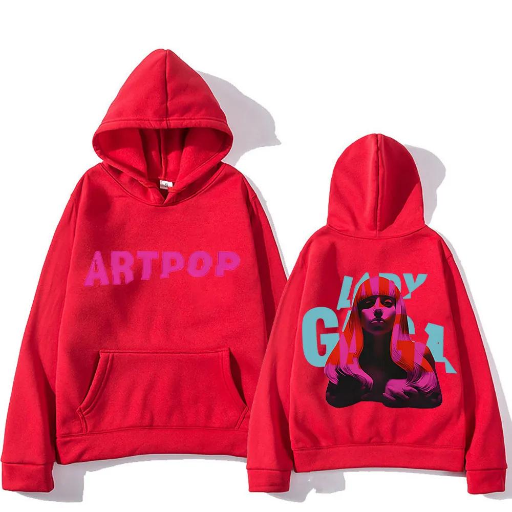 Lady Gaga Hoodie Double-sided Printing Comfortable Aesthetic Sweatshirts With Hooded Gothic Clothing Moletom Pullovers
