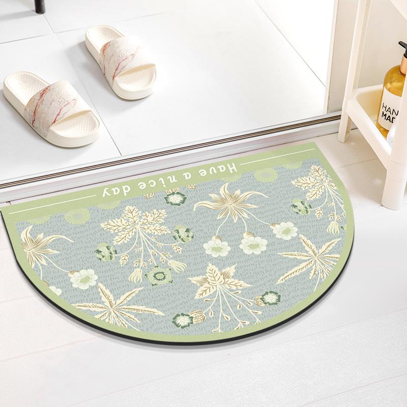 Nordic Wind Washroom Bathroom Slip-resistant Cushion Toilet Soft Diatom Mud Mat Can Be Hand-washed Moisture-wicking Easy To Dry Foot Mat