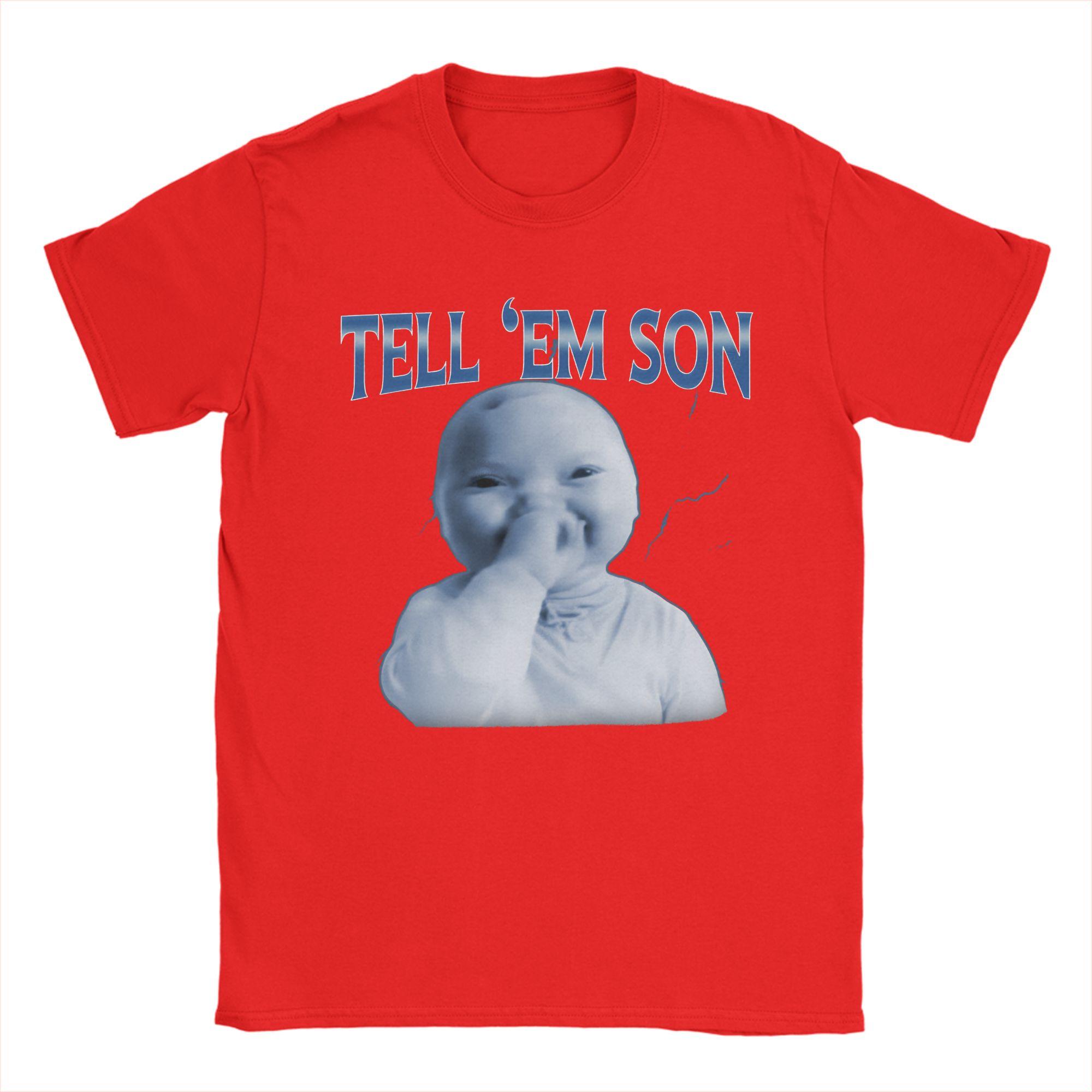 Unisex Women AI niche baby Holding Laugh T Shirt Pure Cotton Graphic Printing Tee Shirts Clothing Outfits S