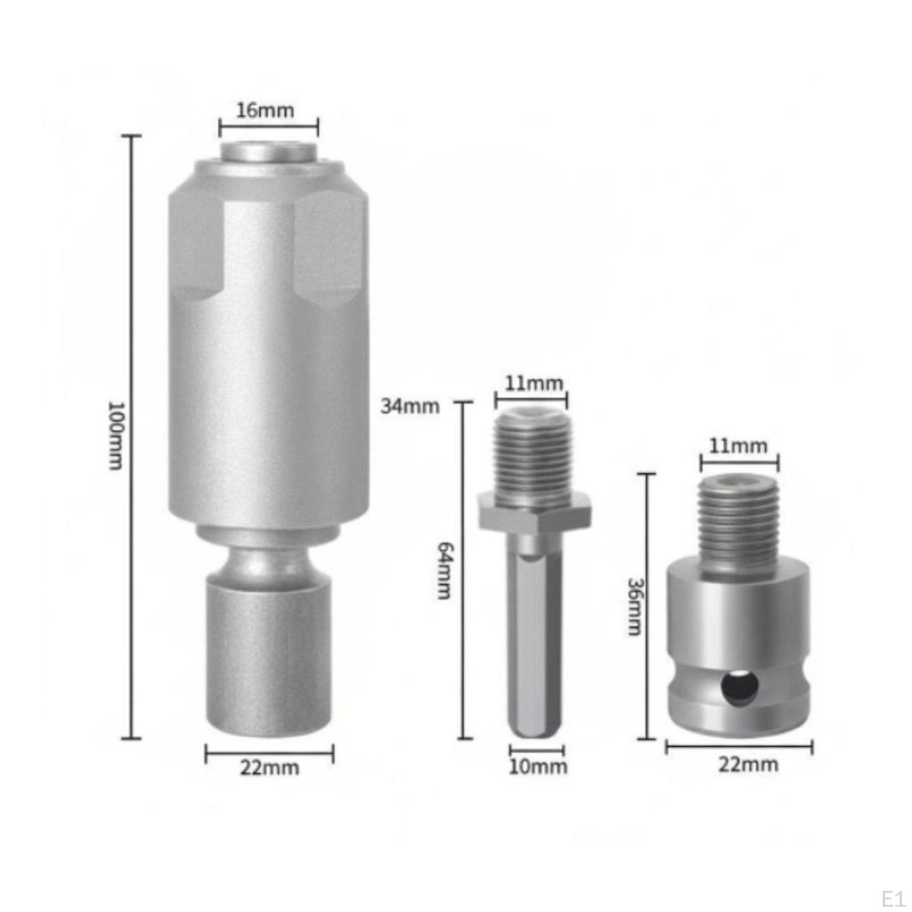 Impact Wrench to Drill Adapter Versatile Electric Converter Head Wear Resistant Square Drive SDS