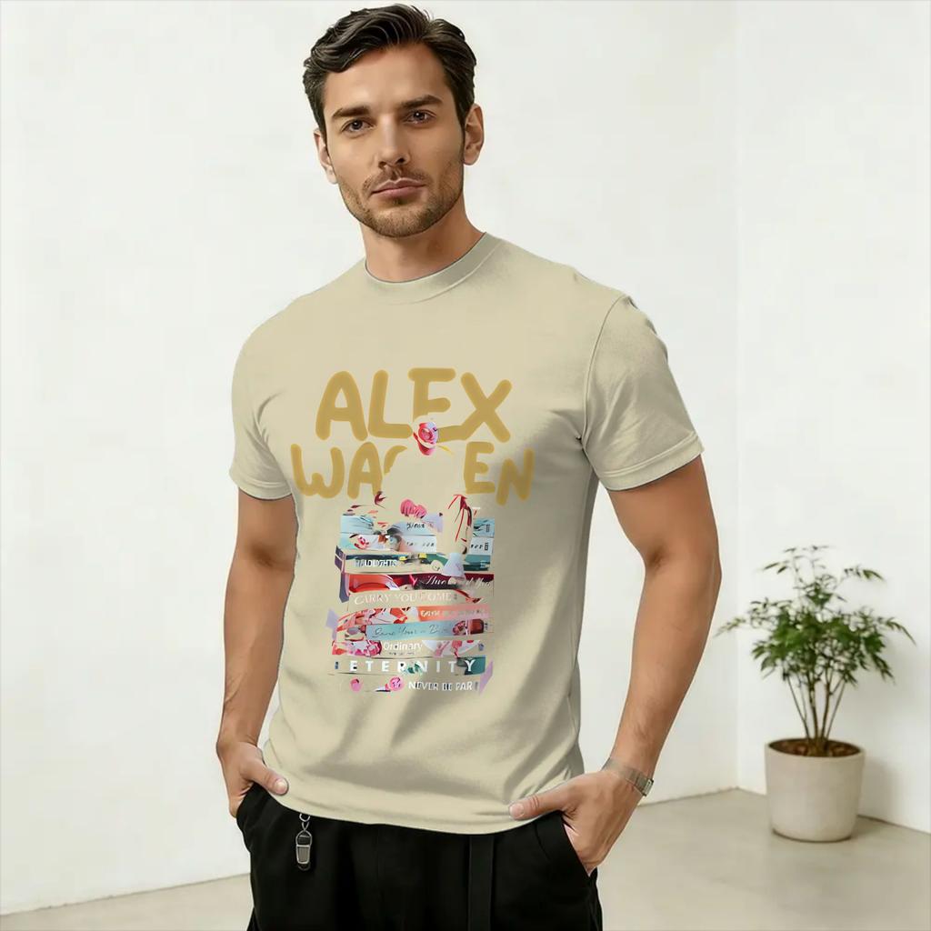 Alex Warren Finding Friday on the Road Tour 2026 T Shirt Unisex Cotton Novelty TShirts Round Neck Tee Shirt Short Sleeve Printing