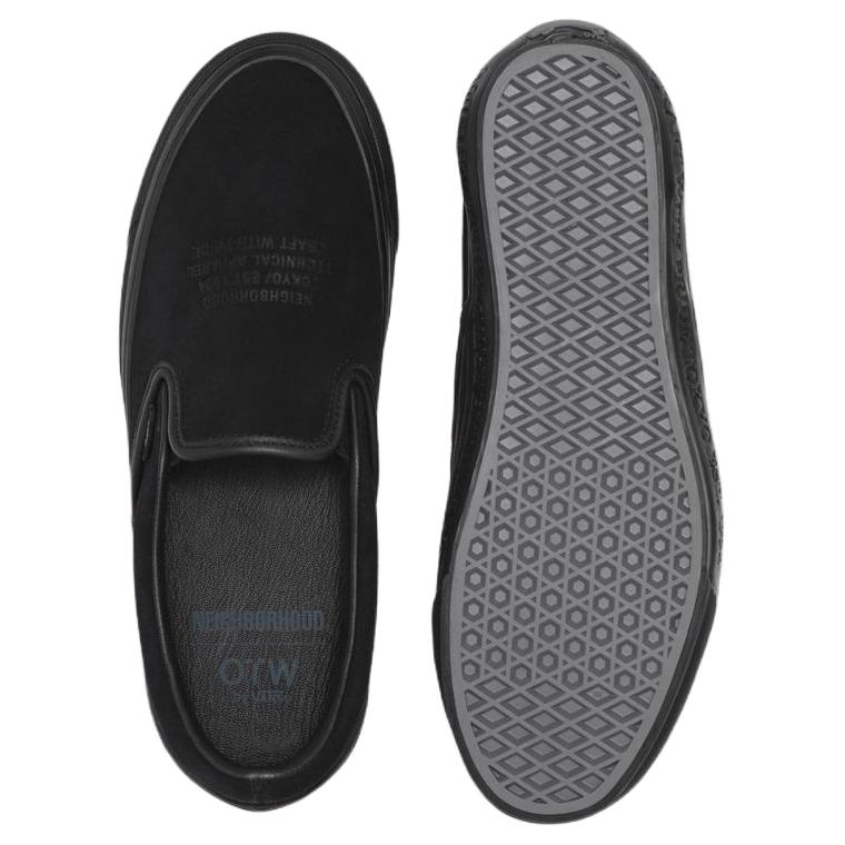 Neighborhood X Vans Slip-On 98 OTW Classic Comfortable Versatile Durable Low-Top Skate Shoes Men Sneaker Black VN000EDGBLA